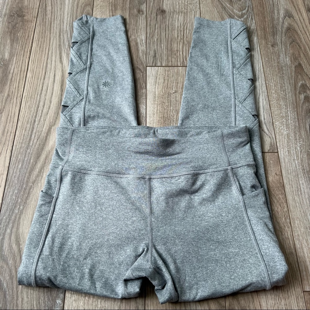 Athleta Girl Fold You So Tight gray leggings XXL 16 - Picture 4 of 8